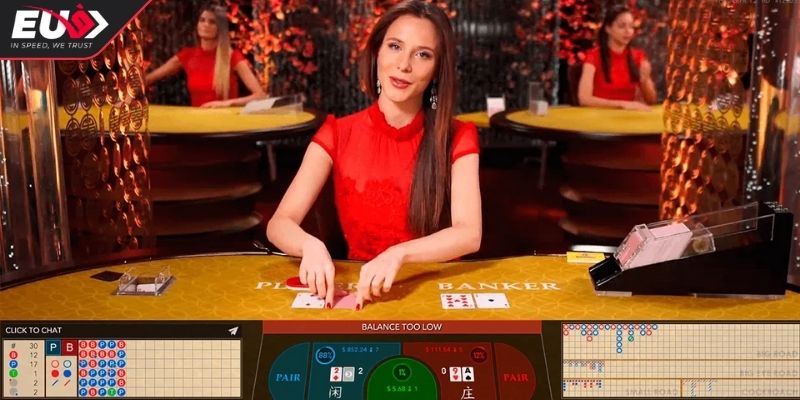 Các thế bài Baccarat EU9 dạng nặng nhẹ